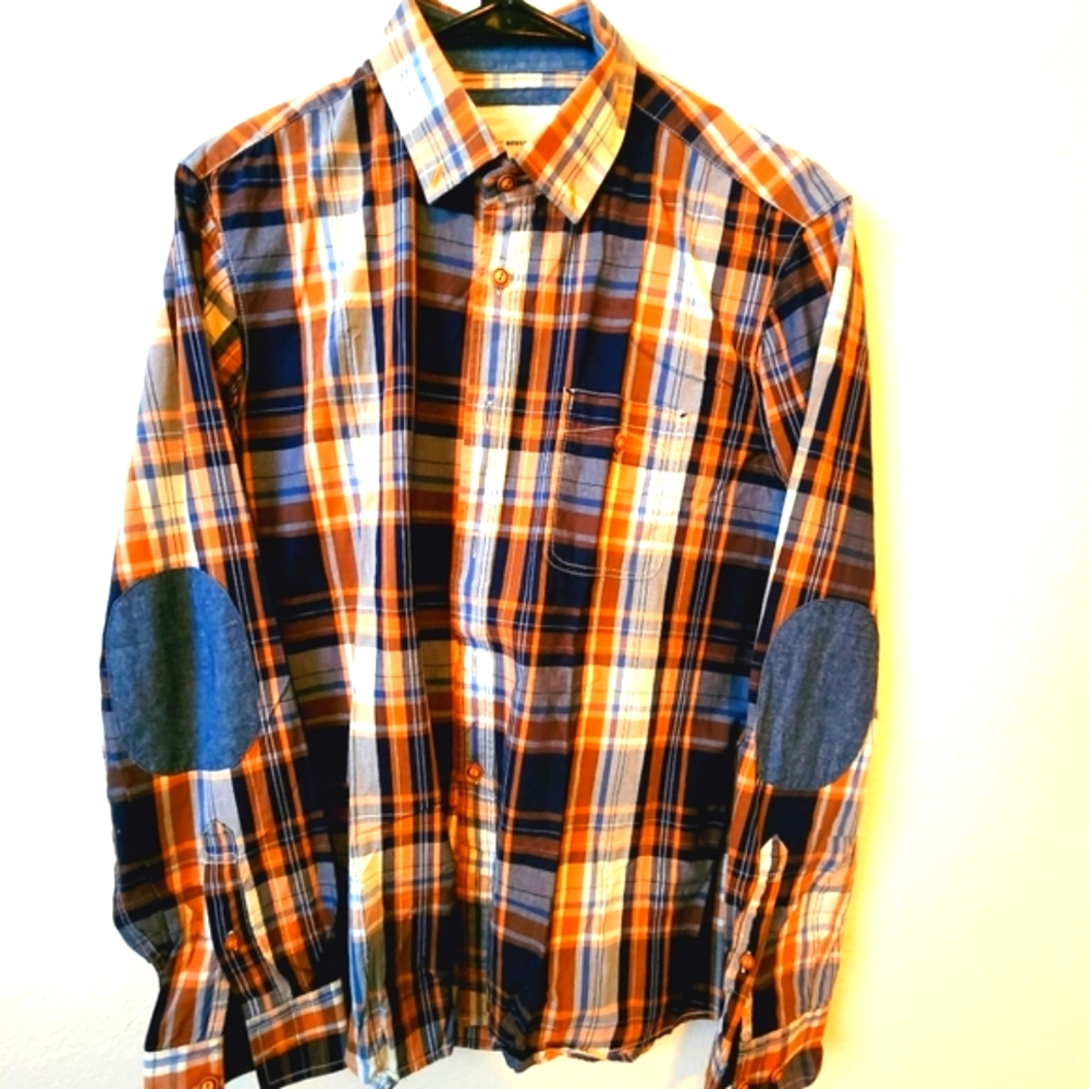 Basic House Plaid Long Sleeved for Men